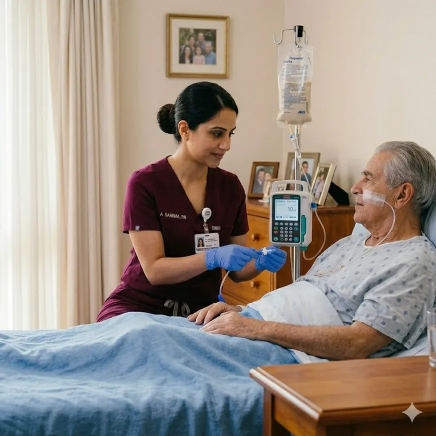Enteral feeding care in Wolverhampton